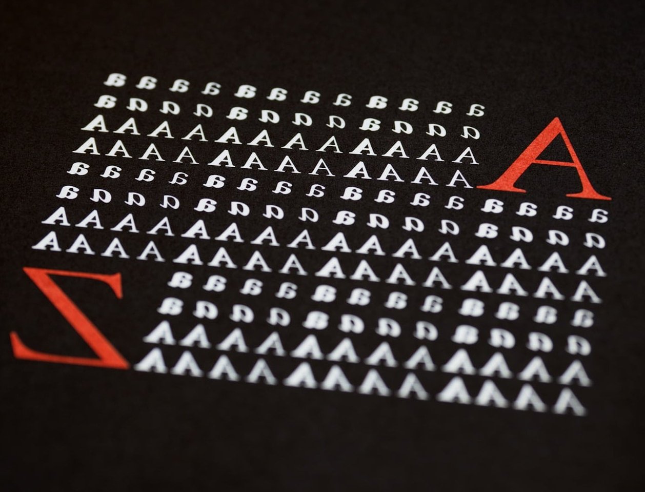 brochure typography