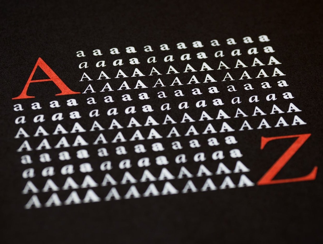 brochure typography